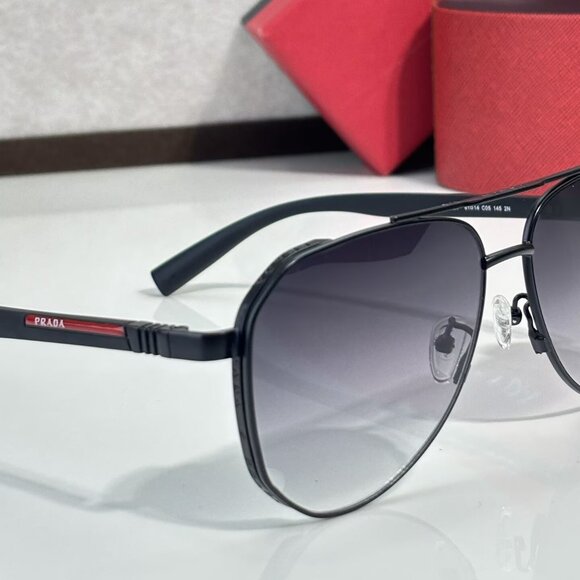 Prada Black Aviator Sunglasses
